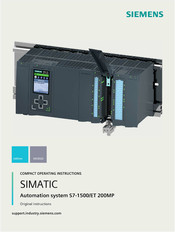 Siemens SIMATIC S7-1500 Instrucciones De Servicio Resumidas