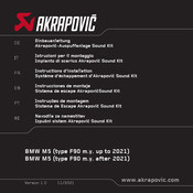 Akrapovic Sound Kit Instrucciones De Montaje