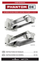 Hydrofarm PARsource PHANTOM DE PHB6015 Instrucciones