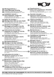 Wolf TopSon F3-1 Instrucciones De Montaje