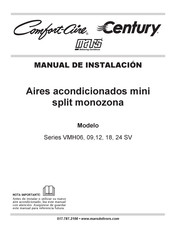 Mars Comfort-Aire Century VMH12 SV Manual De Instalación