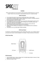 Spector&Co SPECFIT HW106 Manual De Instrucciones