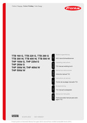 Fronius THP 500d W Manual De Instrucciones