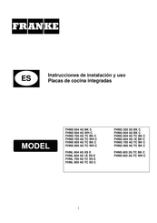 Franke FHNG 302 2G BK C Instrucciones De Instalacion Y Uso