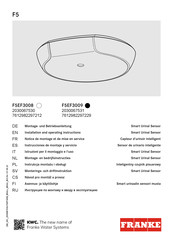 Franke F5EF3009 Instrucciones De Montaje Y Servicio