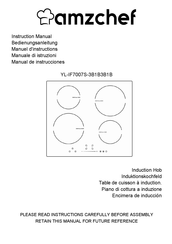 amzchef YL-IF7007S-3B1B3B1B Manual De Instrucciones