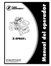 Turf Equipment Z-SPRAY 212 Serie Manual Del Operador