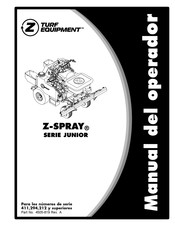 Turf Equipment Z-SPRAY JUNIOR Serie Manual Del Operador