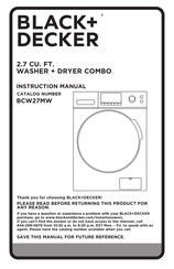 Black and Decker BCW27MW Manual De Instrucciones