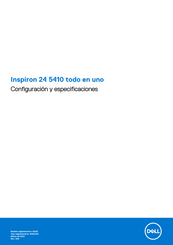 Dell Inspiron 24 5410 Configuración Y Especificaciones