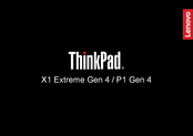 Lenovo ThinkPad X1 Extreme Gen 4 Manual De Instrucciones