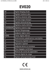 Emos EV020 Manual De Instrucciones