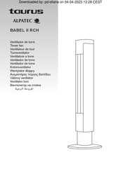 Taurus Alpatec BABEL II RCH Manual De Instrucciones