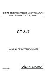 Promax CT-347 Manual De Instrucciones