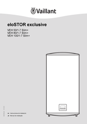 Vaillant eloSTOR exclusive VEH 100/1-7 Slim+ Instrucciones De Instalación