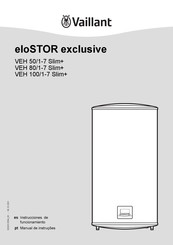 Vaillant eloSTOR exclusive VEH 100/1-7 Slim+ Instrucciones De Instalación