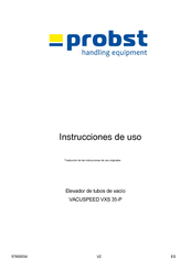 probst VACUSPEED VXS 35-P Instrucciones De Uso