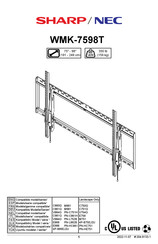 Sharp NEC WMK-7598T Manual De Instrucciones