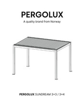 PERGOLUX SUNDREAM 3X4 Instrucciones De Montaje