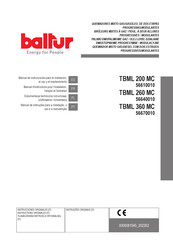 baltur TBML 360 MC Manual De Instrucciones Para La Instalación, El Uso Y El Mantenimiento