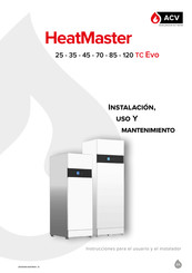 ACV WaterMaster 120 Evo Instrucciones Para El Usuario Y El Instalador