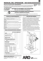 Ingersoll Rand HD1044S5 Serie Manual Del Operador