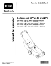 Toro 21621 Manual Del Operador