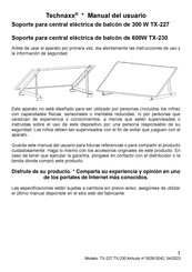 Technaxx TX-227 Manual Del Usuario