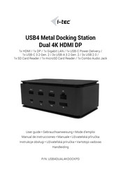 i-tec USB4DUAL4KDOCKPD Manual De Instrucciones