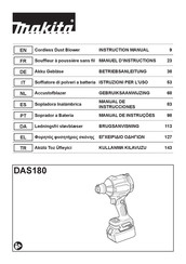 Makita DAS180 Manual De Instrucciones