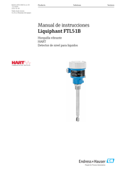 Endress+Hauser Liquiphant FTL51B Manual De Instrucciones