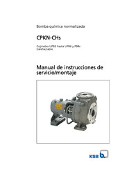 KSB CPKN-CHs Manual De Instrucciones De Servicio/Montaje