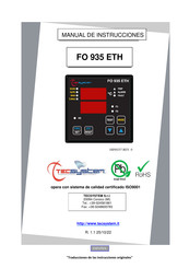 TECSYSTEM FO 935 Manual De Instrucciones