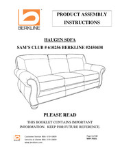 Berkline SAM'S CLUB 610256 Manual De Instrucciones