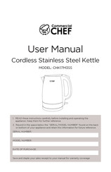 Commercial CHEF CHK17M3SS Manual Del Usuario