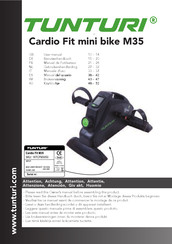 Tunturi Cardio Fit mini bike M35 Manual Del Usuario