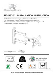 Mounting Dream MD2463-02 Instrucciones De Instalación