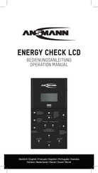 ANSMANN ENERGY CHECK LCD Manual De Instrucciones