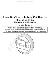 Guardian Extra Indoor Pet Barrier Guía De Uso