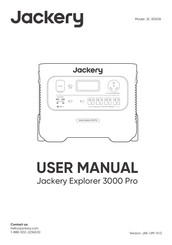 Jackery Explorer 3000 Pro Manual Del Usuario