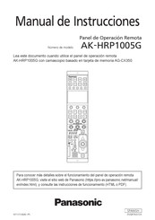 Panasonic AK-HRP1005G Manual De Instrucciones