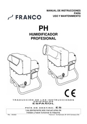 FRANCO PH7 Manual De Instrucciones  Para Uso Y Mantenimiento