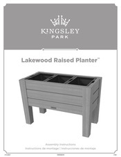 Kingsley Park Lakewood Raised Planter Instrucciones De Montaje