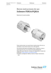 Endress+Hauser Soliwave FQR16 Breves Instrucciones De Uso