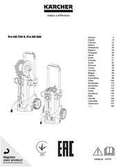 Kärcher Pro HD 800 Manual De Instrucciones