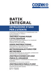 Costan BATIK INTEGRAL Instrucciones De Uso