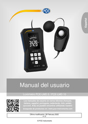 PCE Instruments PCE-LMD 5 Manual Del Usuario