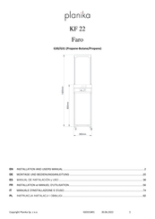 Planika KF22 Manual De Instalacion Y Uso