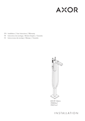 Axor Citterio 39451 1 Serie Instrucciones De Montaje / Manejo / Garantía