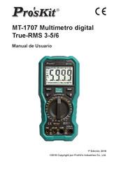 Pro's Kit MT-1707 Manual De Usuario